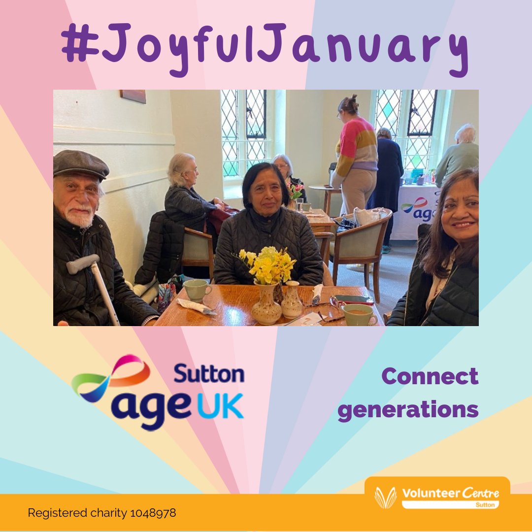 VCSutton1's tweet photo. Intergenerational relationships provide such rich opportunities to learn from each other, share stories and find connections. Volunteer with @AgeUKSutton. Find out more at https://t.co/OAkdLCijym
#VolunteerInSutton https://t.co/ZTKnqxR7mY