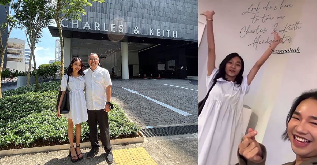 MothershipSG's tweet photo. S'pore teen, 17, mocked for saying Charles &amp; Keith is 'luxury', meets brand's founders for lunch https://t.co/g2ga8u95Ud https://t.co/vqs24EcLlK