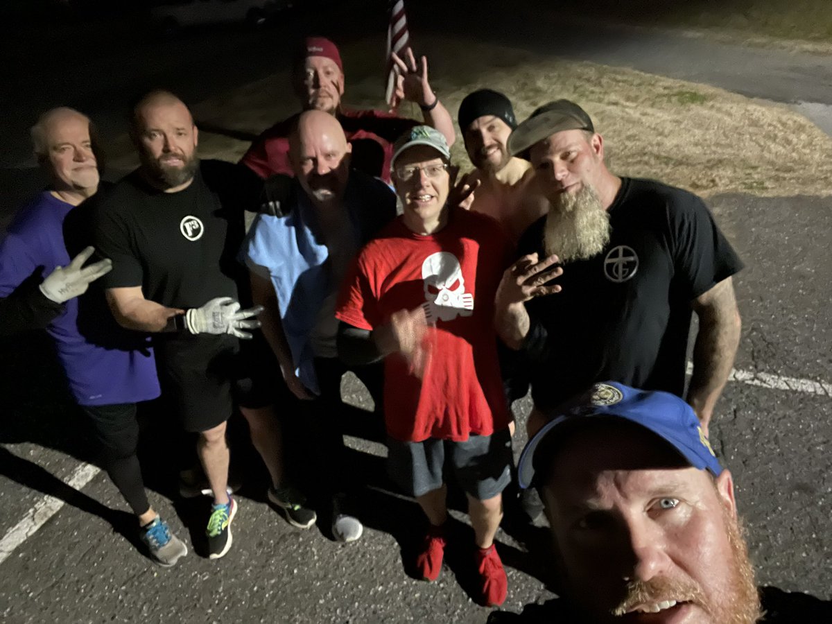 kenrominger's tweet photo. @F3Knoxville @F3Gastonia  these men showed this morning to complete Cardinal’s VQ. Praying for the family.      #Cardinal https://t.co/yzbjHUtN2j