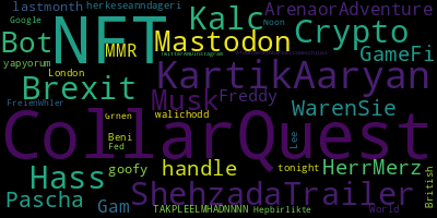 infokalyptisch's tweet photo. Trending in my timeline now: #CollarQuest (5) #NFT (5) #KartikAaryan (3) #ShehzadaTrailer (2) #Crypto (2) #Kalc (2) #Brexit (2) #Hass (2) https://t.co/OiOKZyqHII