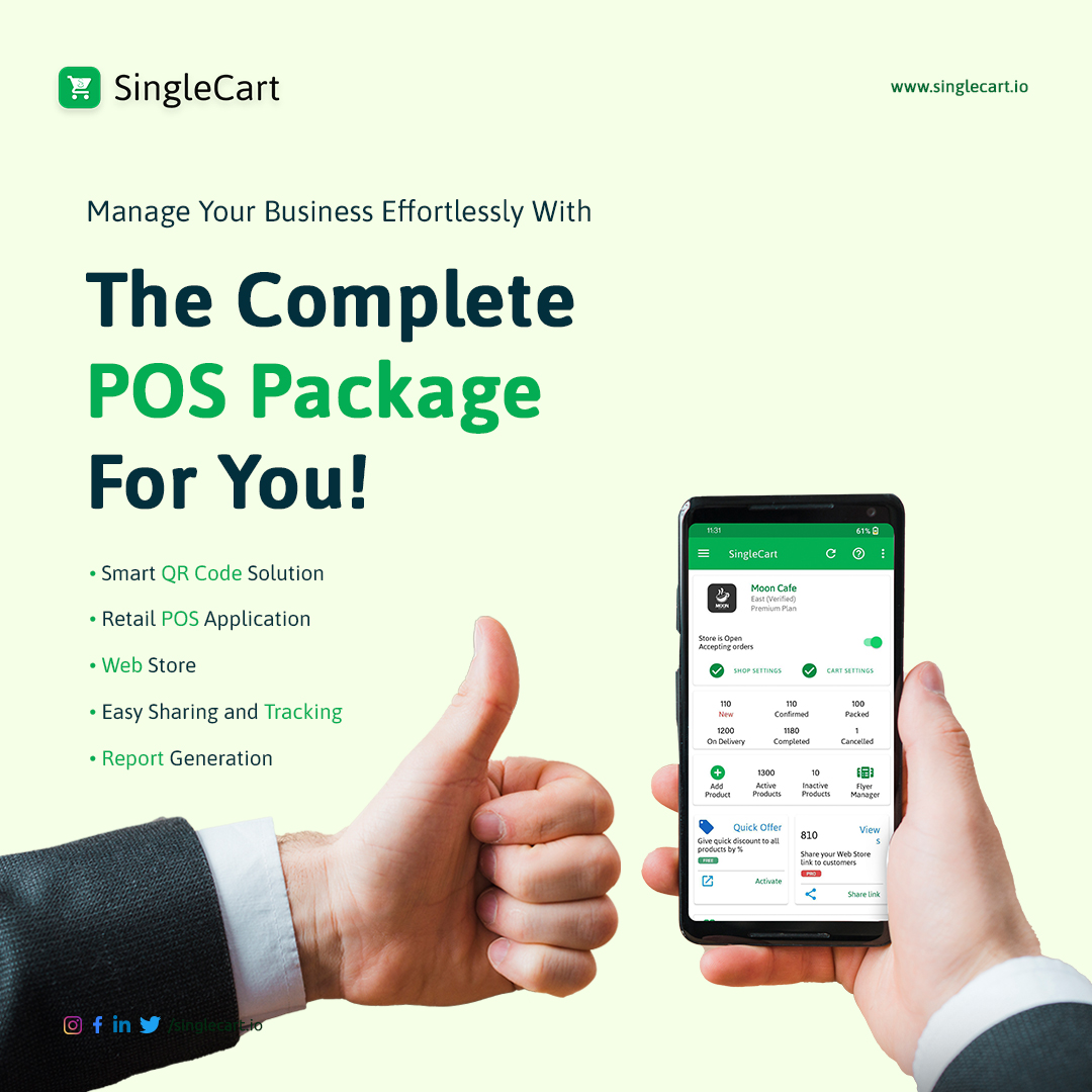 singlecart_io's tweet photo. SingleCart mPOS is a feature-rich and multi-purpose mobile app that will ease your business operations. The mPOS app is packed with all the necessary features for you to manage your Store.

📧 : support@singlecart.io
🌐 : https://t.co/l85eBSMEfN

#business #onlinestore #product https://t.co/9qIQ5GnZIr