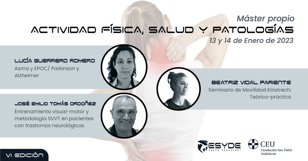 ESYDE_Formacion's tweet photo. 😎Esyde y @CEUAndalucia siguen adelante en el desarrollo de sus tres programas de másteres deportivos con un fin de semana lleno de conocimiento.
Ganas de disfrutar #formacion  #Salud  #deporte #avanzada #fisioterapia https://t.co/wwcEbTvRiB
