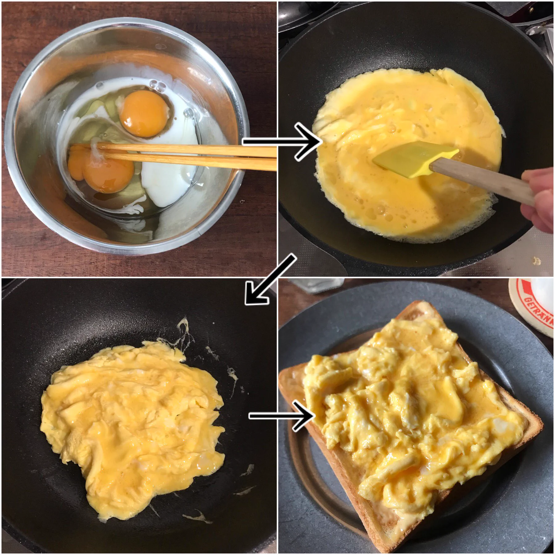朝からほんのり幸せ♪贅沢気分が味わえる『とろとろ卵のトースト』レシピ♪