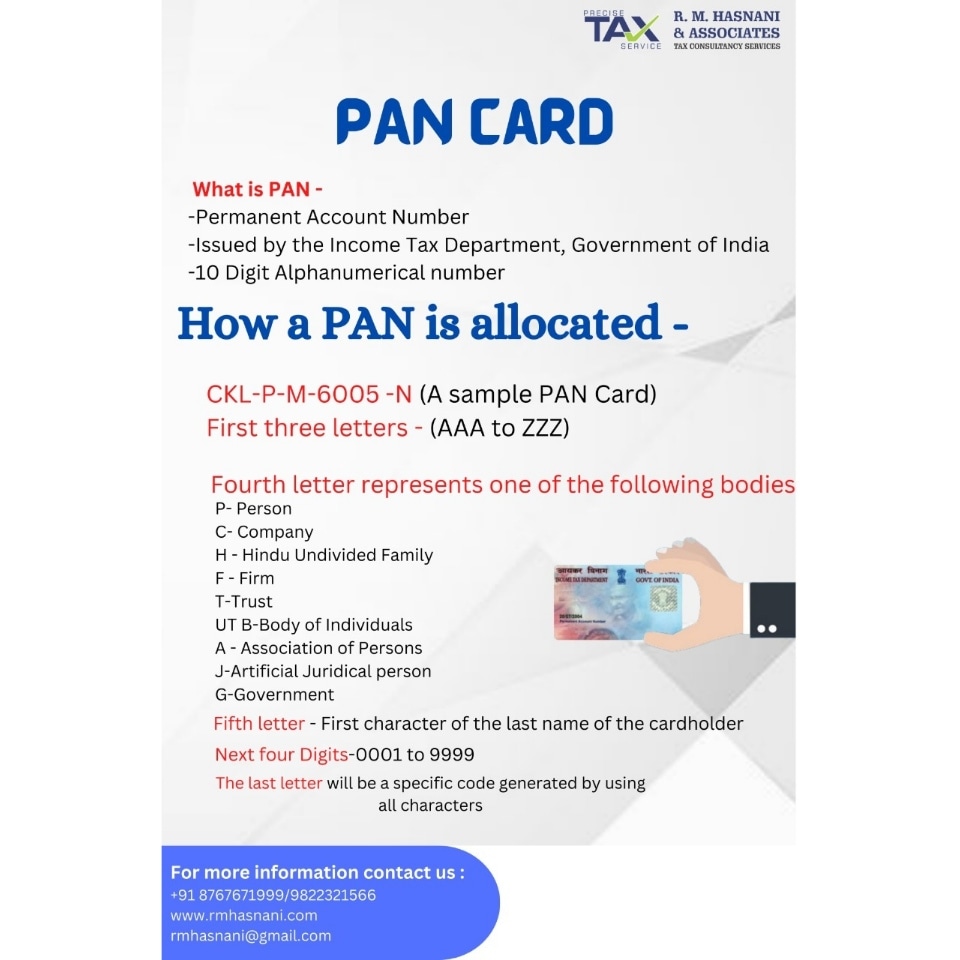 Know your PAN.
.
.
.
.
.
.
.
.
.
.
.
#rmhasnani #pancard #pancardservice #companypancard #tax #incometax #incometaxreturn #incometaxindia #taxmemes #taxservices #charteredaccountant #charteredaccountantsupdates #trading