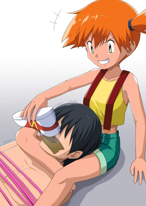Skebにて初代アニポケよりカスミの太もも締めです!ご依頼ありがとうございました! 