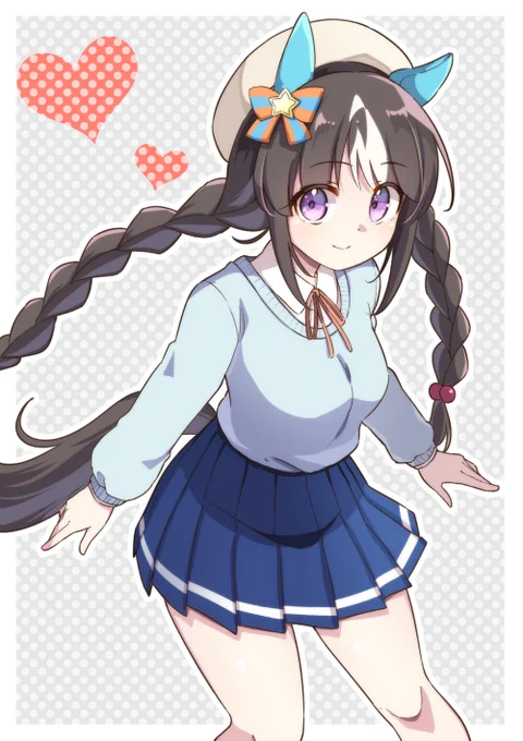 タルマエちゃんの私服めちゃよくない!?思わず書いちゃった#ホッコータルマエ#ウマ娘 