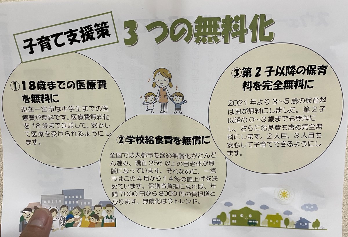 hrobe's tweet photo. 今朝の折り込み広告から。
平松あきらさんは入っていた。参考にどうぞ。分かりやすい👌

#一宮市長選挙 #一宮市 #一宮 #市長選 #市長選挙 #選挙 #一票 #投票 #子育て支援 #平松あきら #中野まさやす #拡散希望 https://t.co/G8m8OwRPq9