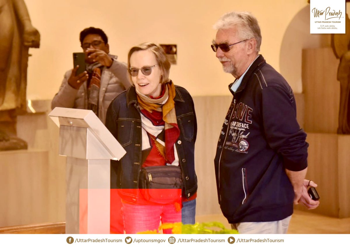 uptourismgov's tweet photo. #Day3
The #SwissTourists visited the holy city of #Sarnath & saw themselves go jaw-drop as they visited the archaeological #SarnathMuseum. The #tourists are on a 51-day trip on the world's #LongestRiverCruise, The #GangaVilas
Have a glimpse.
#WorldsLongestRiverCruise #RiverCruise https://t.co/JcqNspwfCt