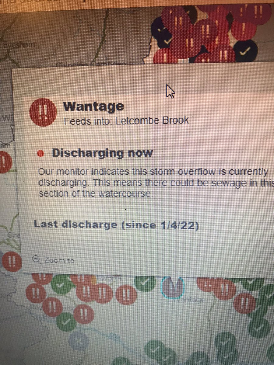 LetcombeBP's tweet photo. Didn’t @JamesBevanEA once claim untreated sewage wasn’t discharged into chalk streams? Well that’s another 9hrs discharged into Letcombe Brook, a chalk stream in Oxfordshire. 5th discharge of 2023, disgraceful @thameswater @Feargal_Sharkey @WindrushWasp https://t.co/OqsUvE7i9n