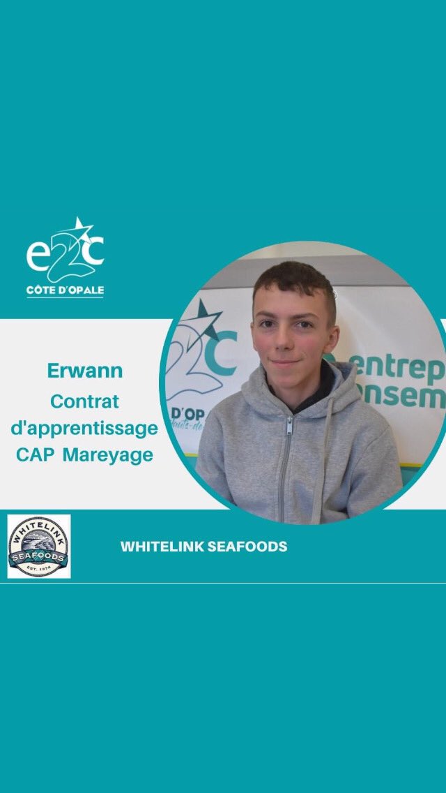 Première sortie positive de l'année 2023 !

Félicitations Erwann!

Un contrat d’apprentissage signé avec le Cfpmt pour préparer le CAP Mareyage avec l'entreprise <a href="/WhitelinkLTD/">Whitelink Seafoods</a> !
Pour un avenir prometteur assuré rejoignez l’E2C ! <a href="/eedk_fr/">Entreprendre Ensemble</a> <a href="/ReseauE2C/">Reseau E2C france</a>