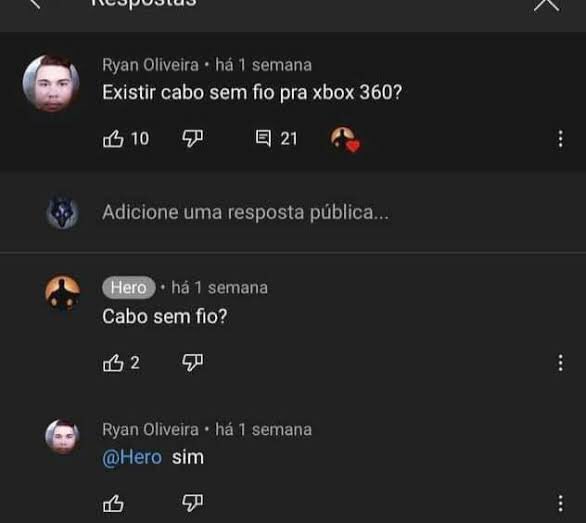 sabedoriabixo's tweet image. a lenda do cabo sem fio