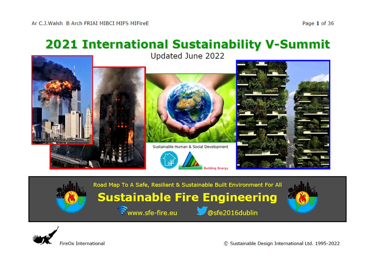 sfe2016dublin's tweet image. Further To Feedback After The #SFE #RoadMap Presentation on LinkedIn (linkedin.com/groups/8390667/) ... A Single, Downloadable PDF File Has Been Uploaded To The Technical Blog (cjwalsh.ie).
.
#SustainableFireEngineering #EthicalDesign #BeyondCodes #DefenceInDepth #SIA
