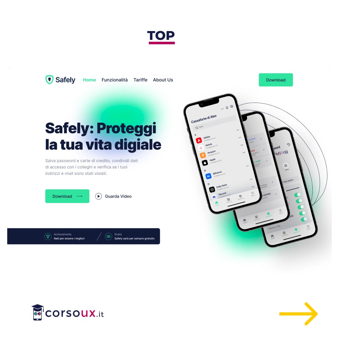 CorsoUx's tweet photo. 🎯🎯 La Landing page è la prima pagina che vediamo quando apriamo l'app quindi deve saper attirare i clienti e deve essere di facile fruizione. Complimenti al nostrostudente Jacopo 👏 https://t.co/jgnP7yuoey