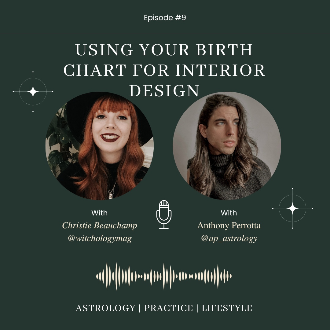 ✨Episode 9✨
This week's episode features a super interesting interview with our Resident Astrologer, Anthony Perrotta (<a href="/ap_astrology/">Anthony Perrotta</a>). In the interview we talk all about how to use your astrological birth chart to inform your interior design decisions. This was a super inter...