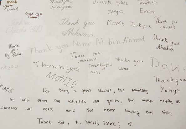 MWLMultan's tweet photo. Eagers Multan: Royal Orchard
𝐄𝐚𝐠𝐞𝐫𝐬 𝐰𝐢𝐧𝐭𝐞𝐫 𝐜𝐚𝐦𝐩 𝐟𝐨𝐫 𝐤𝐢𝐝𝐬: Closing Ceremony
Eager Stars made thank you cards for teachers.
#Eagers #EagersWinterCamp #winter #kids #islamicteaching #teachingkids #learningforkids #care #islam #Quran #prophet #prophetstory https://t.co/ALLS53S6Ej