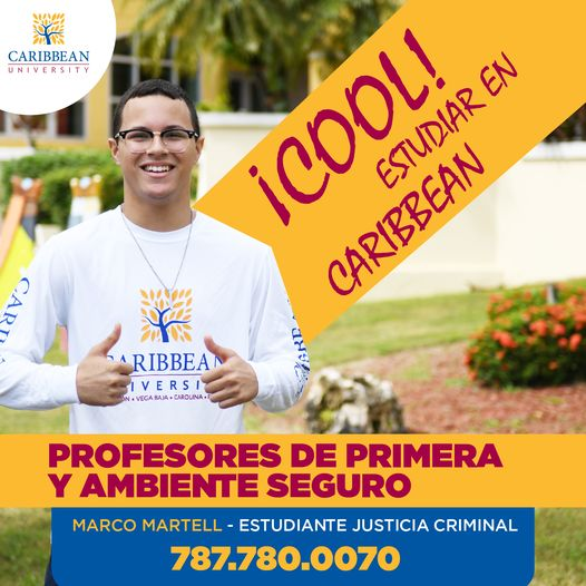 Estudia un Grado Asociado en Caribbean University. Ciencias Policiales, Servicios Humanos, Enfermería, Delineante, Ingeniería, Contabilidad, Gerencia y Computadoras.  Matricúlate ya. Clases inician el 23 de enero de 2023. 780-0070. caribbean.edu