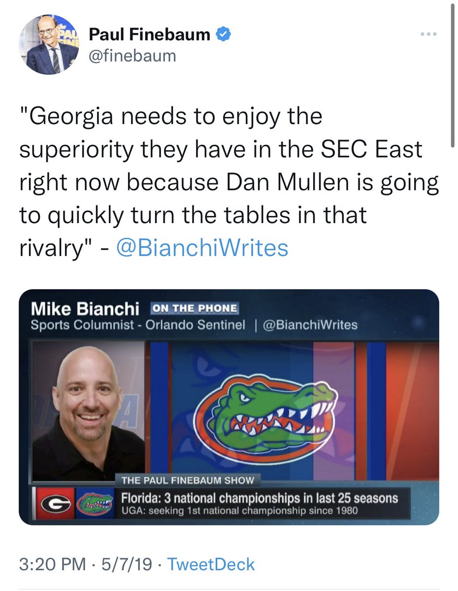 Jon Tweets Sports on Twitter "Same guy who said Dan Mullen was going