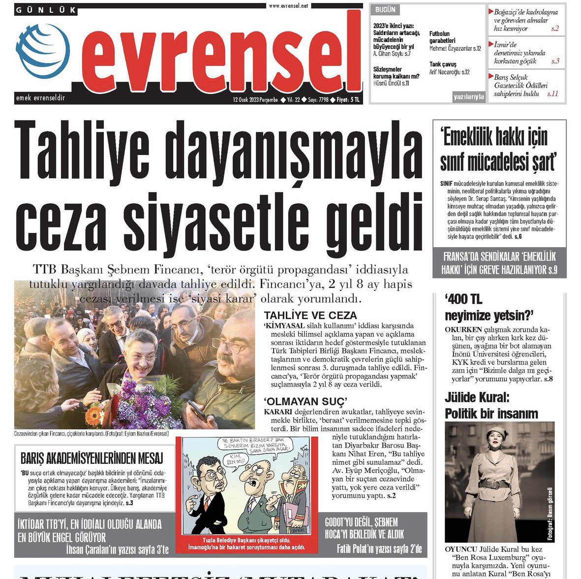 freesebnem's tweet photo. Tahliye Dayanışmayla, Ceza Siyasetle Geldi.

#ŞebnemHocaÖzgür https://t.co/5Gb8pBWZlg