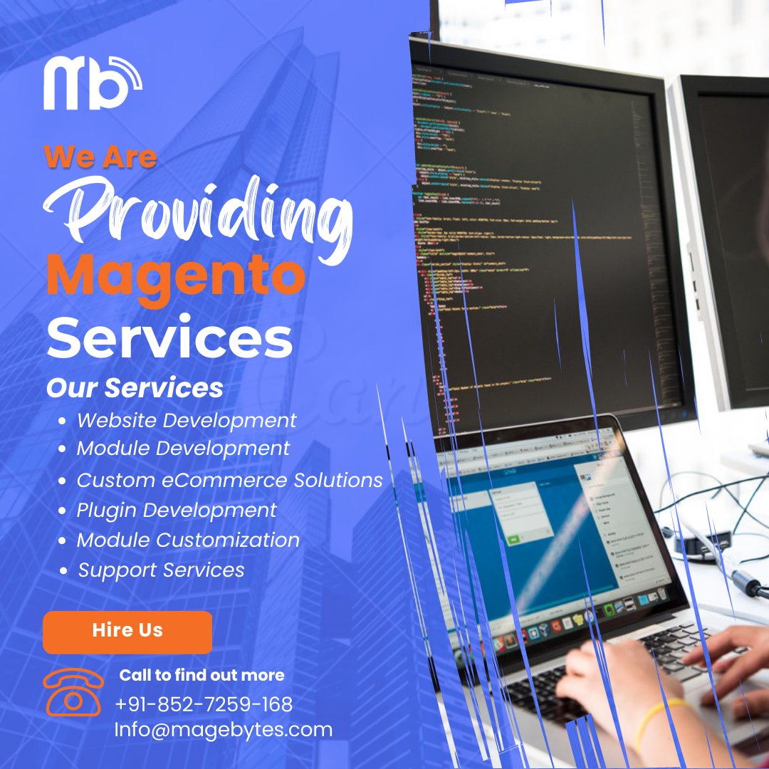 magebytes's tweet image. You can focus on your core business. No training hassles. Easy team scale up or down. Hire Certified Magento Developers.@magebytes
#hiremagentodeveloper #HireMagentoDevelopers #magentodeveloper #magentodevelopment #magentoeCommerce #extensionsdevelopment #magento2 #hire #remote