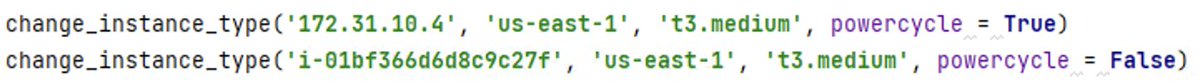 ScriptFreaks's tweet photo. Cloud Made Easy Module: We added support for changing instance types in our module. The module is smart enough to handle powering down and restarting instances. 

We aim to release our first beta module by the end of the month. 

#aws #boto3 #python #cloudmadeeasy https://t.co/zQzPgrc9Jc