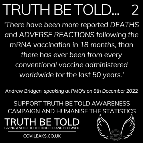 CoviLeaks's tweet photo. MP Andrew Bridgen said COVID vaccines "are causing serious harms" &amp; said the programme was "the biggest crime against humanity since the holocaust" &amp; the Data backs him up. 

It's no mystery as to why the GOV and MSM are now doing their best to discredit and silence this man. https://t.co/FDkc9jgXZO