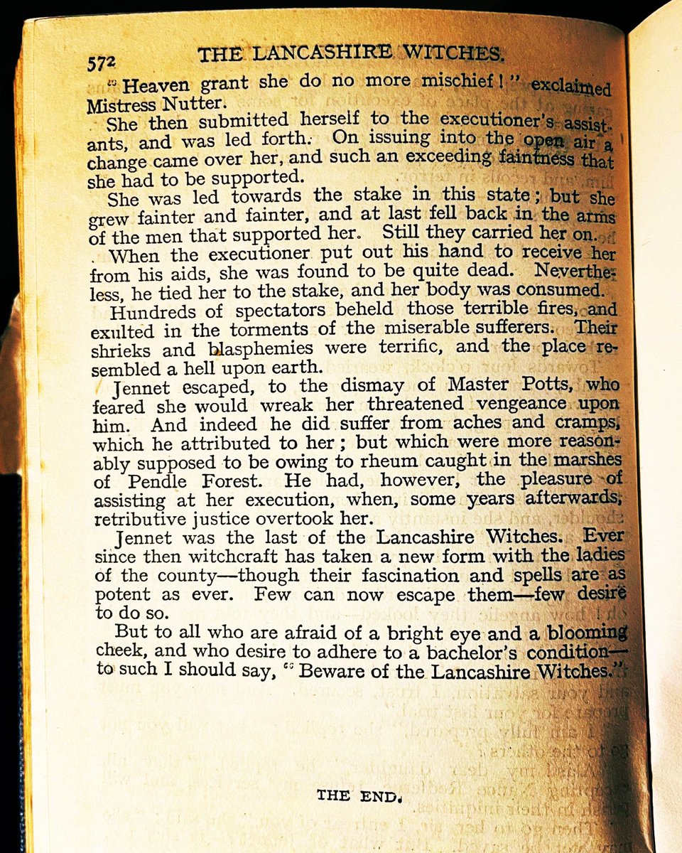 TheEnglishWitch's tweet photo. Witchcraft has taken a new form with the ladies of the country - though their spells are as potent as ever. But to all afraid of a bright eye &amp; a blooming cheek ..

      ‘Beware the Lancashire Witches’

*Last Page, The Lancashire Witches, Ainsworth.

#pendlehill #alicenutter https://t.co/Z167gxFUji