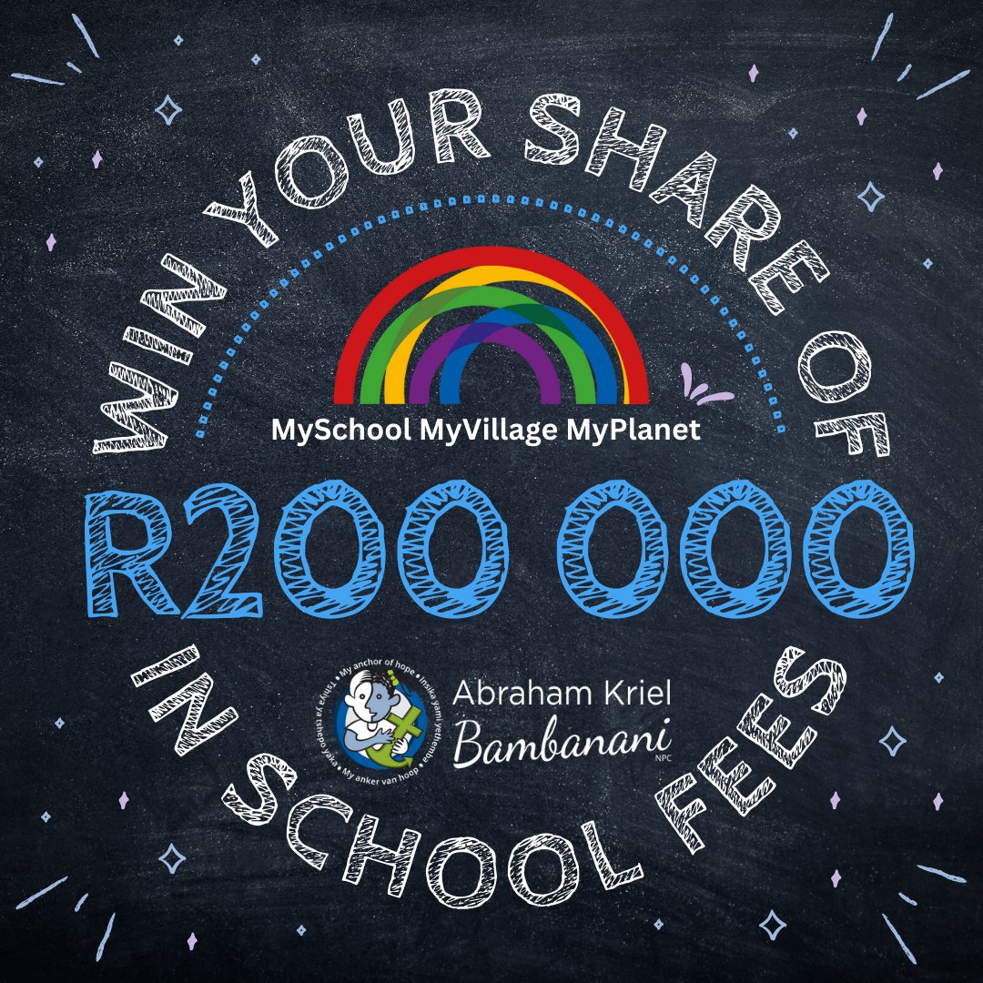 Stand a chance to WIN R10 000 towards your child's school fees!
Join, swipe and WIN with <a href="/MySchoolSA/">MySchool SA</a> &amp; <a href="/WOOLWORTHS_SA/">Woolworths SA</a>.
Spend R500 or more on <a href="/WOOLWORTHS_SA/">Woolworths SA</a> school wear, swipe your <a href="/MySchoolSA/">MySchool SA</a> card or linked <a href="/WOOLWORTHS_SA/">Woolworths SA</a> card &amp; you could be 1 of 20 winners,
