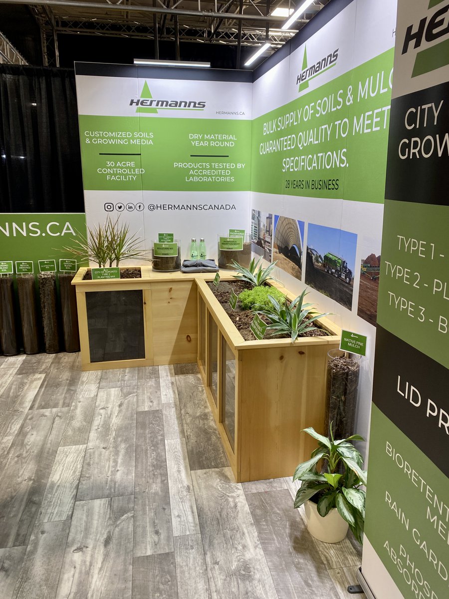 Today is the last day of the Landscape Ontario Congress Trade Show. Find us at booth 1460!🌱

<a href="/green_for_life/">Landscape Ontario Horticultural Trades Association</a> #locongress #hermanns #landscapedesign #Toronto