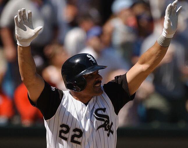 SoxNerd's tweet photo. Good morning #WhiteSox fans! Happy 23rd anniversary to the #JoseValentin trade. #OTD in 2000, the Sox got Valentin and #CalEldred from the #Brewers for #JaimeNavarro and #JohnSnyder. BEHOLD THE POWER OF THE STACHE https://t.co/SG2m3q365x