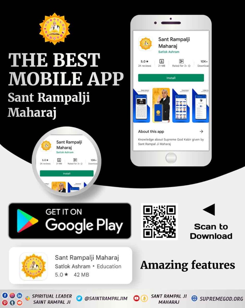 _twiishu's tweet photo. #Sant_Rampalji_Maharaj_App The amazing mobile application that contains the most authentic spiritual knowledge with proofs from holy scriptures of all religions 💫🍀

@SaintRampalJiM

🔰Must download From Playstore Now.. ✨🌸 https://t.co/lG2gBky6qE