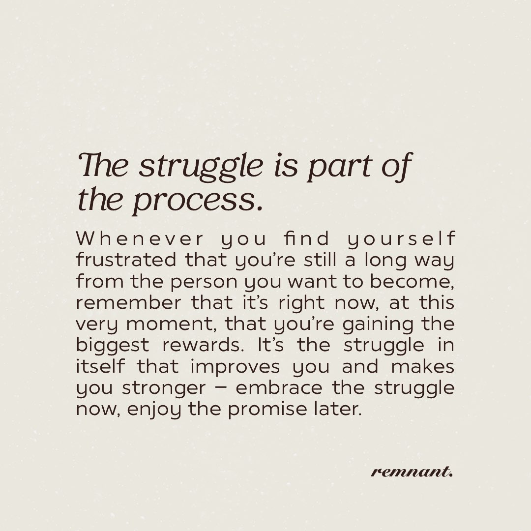 You are not weak for feeling this way. Give yourself some grace— take it easy on yourself. The struggle is part of the process 🙇🏻‍♂️