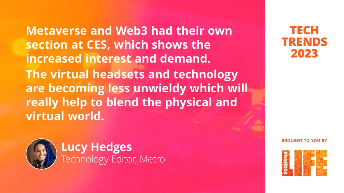 Metaverse and Web3 had their own section at #CES - <a href="/lucyhedges/">lucyhedges</a> tells us what’s new #TechTrends2023
