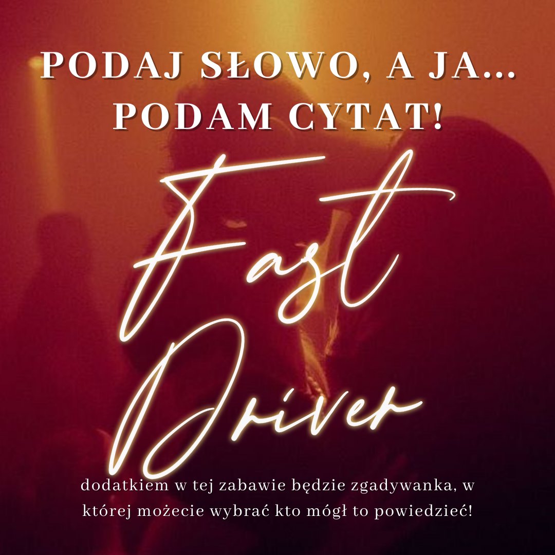 uprawiampole's tweet image. #TwitteroweKsiazkary, #fastdriver!!!
zapraszam do zabawy 😋😋