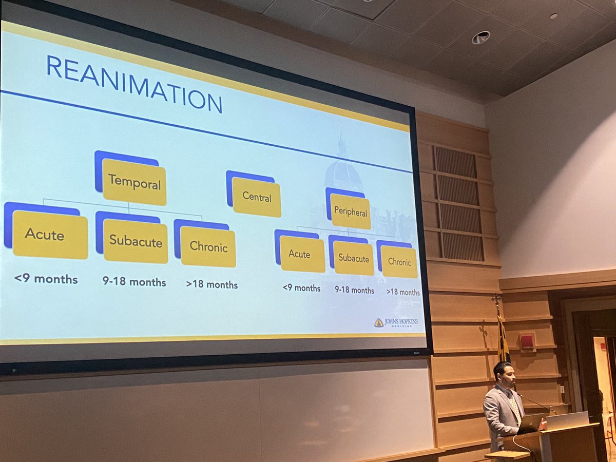 rredett's tweet photo. Two great talks at @HopkinsPlastic #grandrounds today.  @cd_lopez_ spoke on #facialpalsy and Juan Garcia and Andrew Etheridge presented their amazing work in #anaplastology. https://t.co/JELyDVyui3