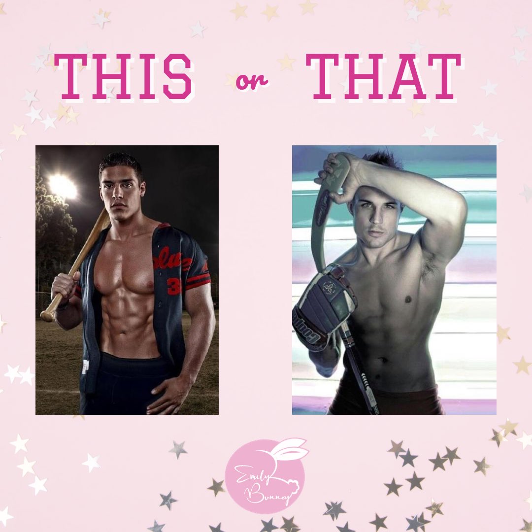 ⭐️𝐓𝐇𝐈𝐒 𝐨𝐫 𝐓𝐇𝐀𝐓 𝐓𝐇𝐔𝐑𝐒𝐃𝐀𝐘⭐️
Here’s this weeks question - Do you prefer baseball ⚾️ or ice hockey 🏒romance?
Drop some recommendations for your favourites along with you vote.
#ThisOrThatThursday #hockeyromance #baseballromance