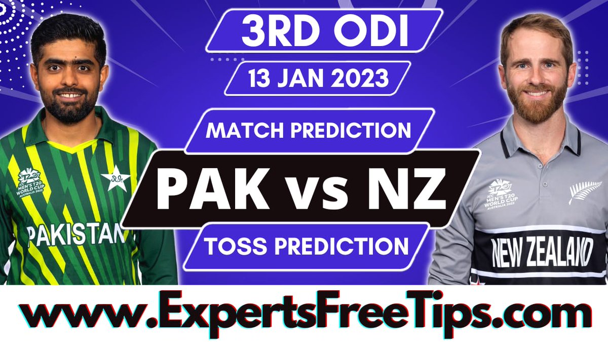 expertsfreetips's tweet photo. Pakistan vs New Zealand 3rd ODI match Prediction, New Zealand Tour Of Pakistan 2023
#PAKvsNZ #NZvsPAK #3rdODI #3rdODIMatch #NewZealandTourOfPakistan #PakistanVsNewZealand #PAKVsNZ2023 #TOSS #MATCH #WINNER
ONLINE BET
1. Total Match Sixes 10 Yes at 2.00
https://t.co/njje9xrumq https://t.co/sPkWlTdoyS
