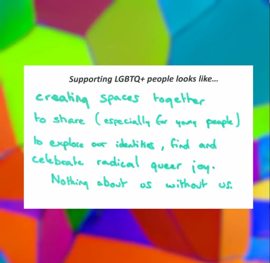 We love the feedback the museum receives at exhibitions - here is another comment card submitted by a museum visitor at our recent exhibition in London!

What does supporting the LGBTQ+ community look like to you?  

#lgbtq #lgbt #lgbtqvrmuseum