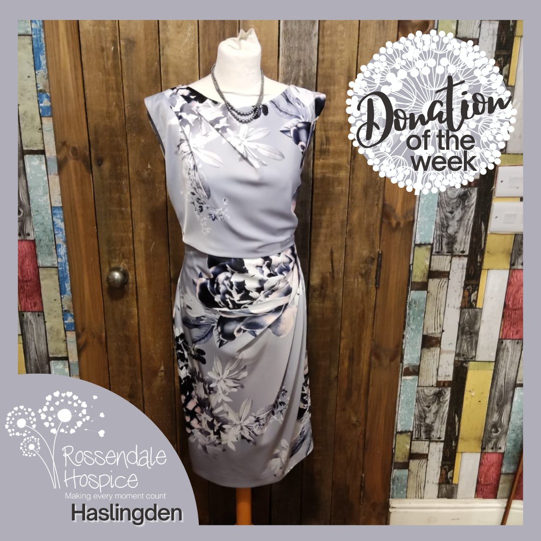 RossHospice's tweet image. This week bargain hunters should head to our Haslingden shop for our #DonationOfTheWeek.
This gorgeous grey/pink floral Coast dress is just waiting to be shown off at a wedding, cruise or night out.
#NewWithTags Size 12
Original price £149, our price just £24.95