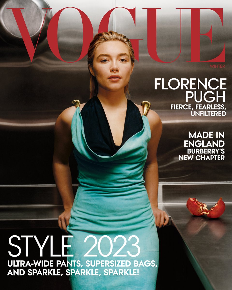 voguemagazine's tweet photo. Those closest to Florence Pugh will be the first to tell you: Even after an extraordinary rise—and earning comparisons to greats like Meryl Streep and Kate Winslet—at 26, Pugh may just be the most grounded superstar in Hollywood. https://t.co/S7JnTmC7lm https://t.co/9X6CLiD7ex