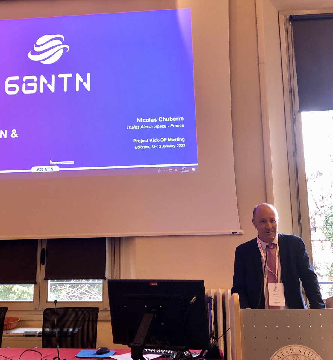 6Gntn's tweet photo. Today it’s an historical day! It’s the first time that a project brings together #mobilecommunications, #satellite and #research players to fulfil the expectations of end-users  

- Nicolas Chuberre (@Thales_Alenia_S), @6Gntn technical coordinator https://t.co/yClybK05C1