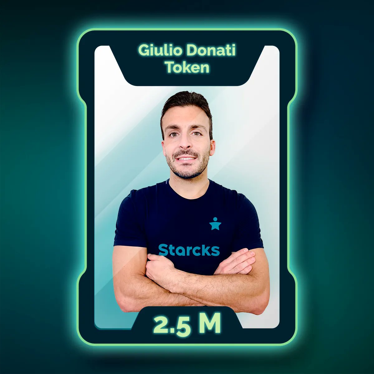 StarcksOfficial's tweet photo. 🚨Domani alle 14 👉  Giulio Donati📢
👉entra ora in Starcks 
👉carica oggi il tuo wallet
👉effettua il login a Starcks domani alle 14 per il #dontoken 

Abbiamo aperto il mercato libero e il prezzo fisso è un’opportunità da cogliere!🎯
#letsstarcks https://t.co/bXoXHjaiEk