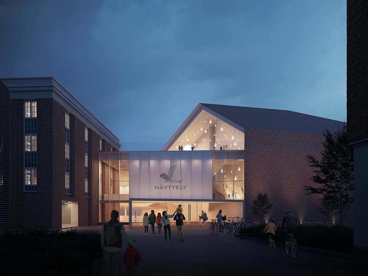 VerstasArch's tweet photo. Verstas Architects awarded the second prize in the Oulu Museum and Science Centre open architectural competition. 

#verstasarchitects #verstasdesign #competition #architecture #nordicarchitecture #design #finnishdesign #nordicdesign #oulu #finland https://t.co/izgsRJlufd