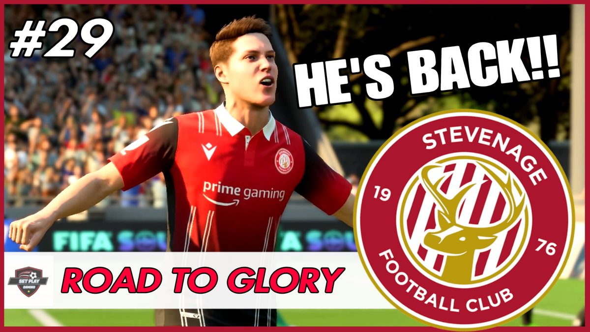 SetPlayGaming1's tweet photo. My Star Signing returns from Injury! Click to watch!
<3 thanks to everyone for the amazing support!
FIFA 23 Stevenage Career Mode Road to Glory Aidy Boothroyd Ep29 https://t.co/fpp9IoUmdY via @YouTubeGaming #FIFA23 #careermode #stevenagefc
@blazedRTs @sme_rt @MixerRts https://t.co/IdtnZkc4Y6