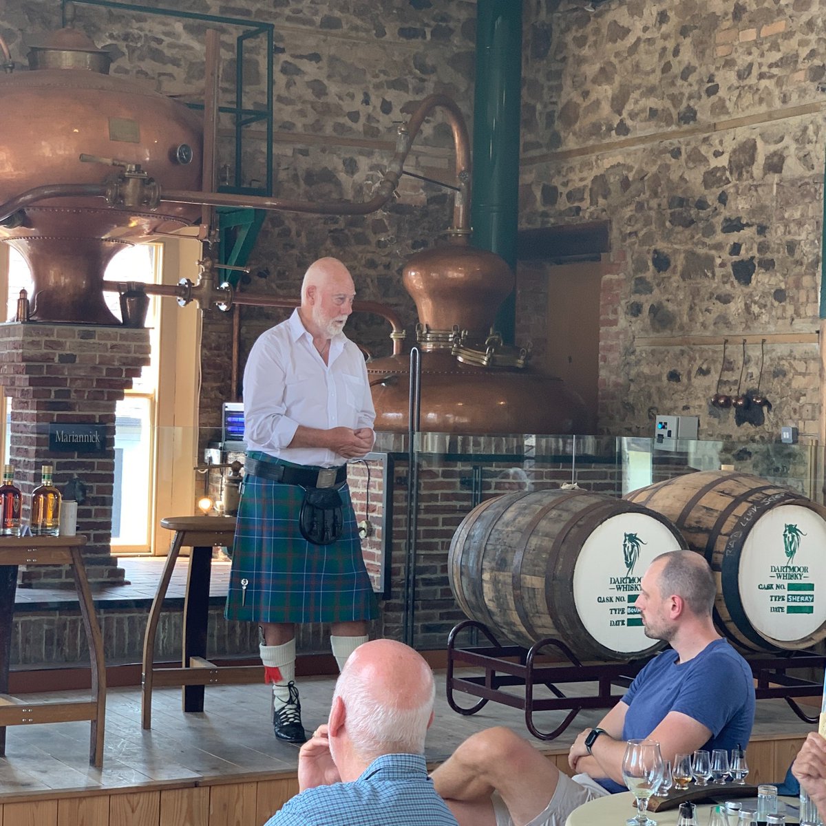 Meet our Master Distiller... Frank McHardy ✨ 

We are incredibly privileged to have <a href="/frank_mchardy/">Frank MCHARDY</a> as the mastermind behind our distillation process, and his expertise and careful guidance enable us to craft a very fine single malt whisky that the South West can be proud of 🏆