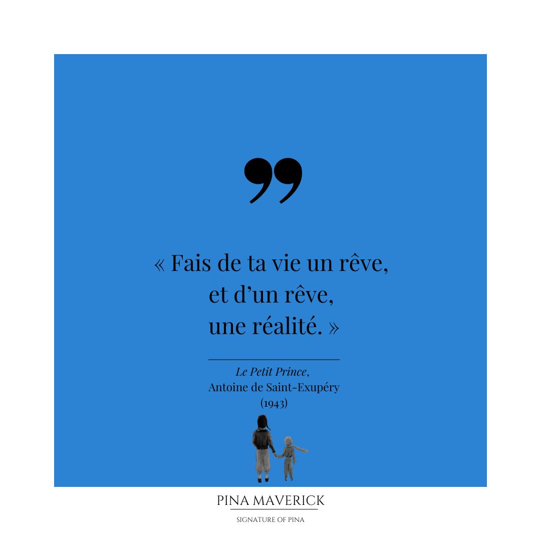 PinaMaverick's tweet photo. CITATION | 

✒️" Fais de ta vie un rêve, et d’un rêve, une réalité. "

Le Petit Prince, 
Antoine de Saint-Exupéry
(1943)

✈️ Amicalement Vôtre
🙏 Bienvenue &amp; Merci 
✈️Pina Maverick

#aeronautique #aviation #citation #petitprince #pinamaverick #signatureofpina https://t.co/lOC3cduflV