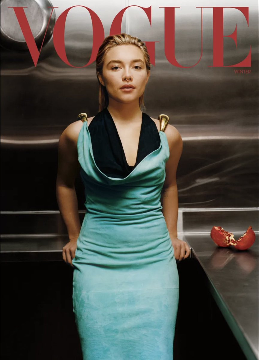 FilmUpdates's tweet photo. Florence Pugh covers the latest issue of Vogue Magazine https://t.co/hdHP2kcxf4