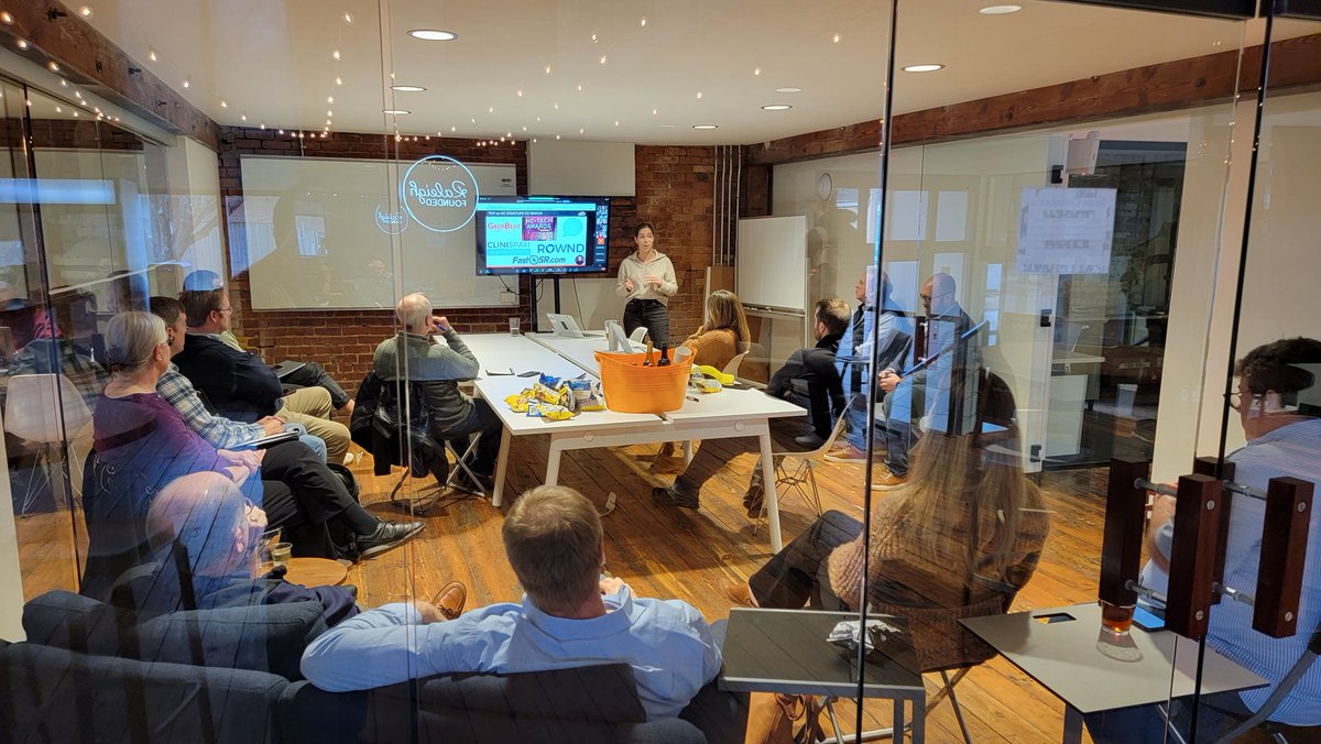 TomSnyderRIoT's tweet photo. Great 2023 kick-off meeting this week with our @RIoTonSocial partners and #RIoTAccelerator alumni, both in person and online.  Next 3 months, we drive programs in Durham, Stafford, Wilson, Charlotte, Raleigh, Ft.Lauderdale,  Cary and Barcelona! This is going to be fun! https://t.co/1BL29vSv8V
