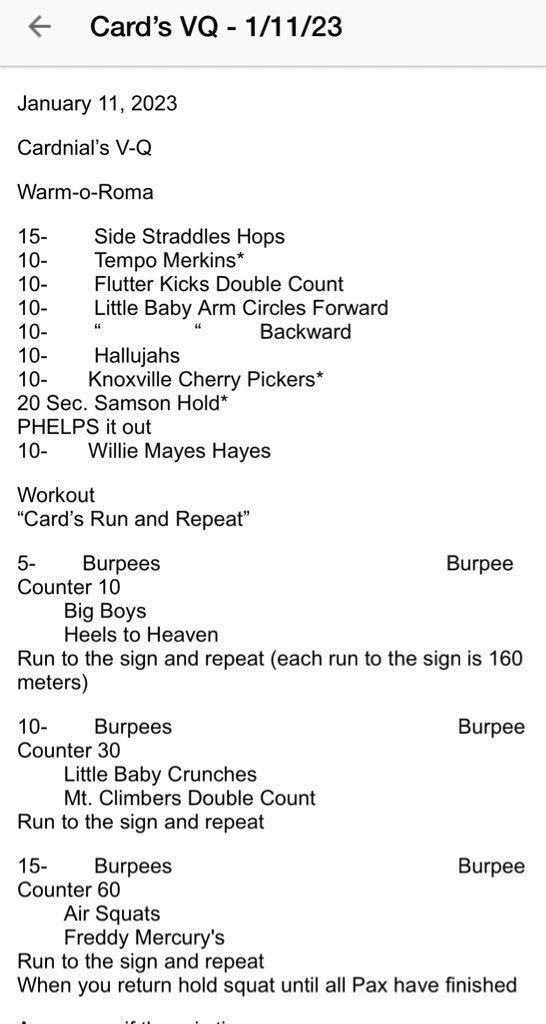Rhett_Woolard's tweet image. 4 pax showed up at #ThePlank and paid their respects to #Cardinal and his family by doing his planned VQ beatdown on our #HeroWOD Thursday. @F3GrandStrand @F3Nation @F3Knoxville