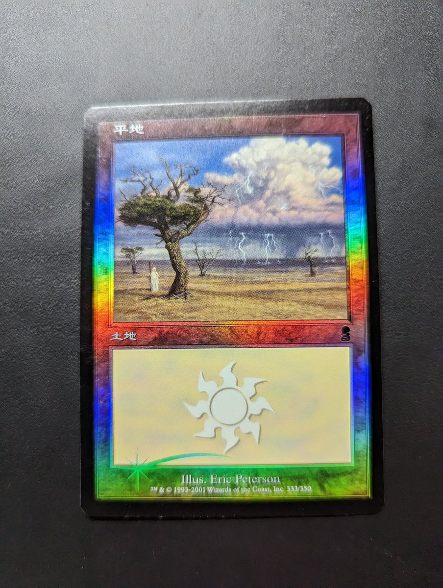 vGR33DYv's tweet image. Can anyone on #MTG Twitter give me a price check on this NM Odyssey Japanese FOIL Thunder Plains? I've had it for years and years and I need money badly. #MTGFinance #PaperMagic #MTGPriceCheck #MTGBST