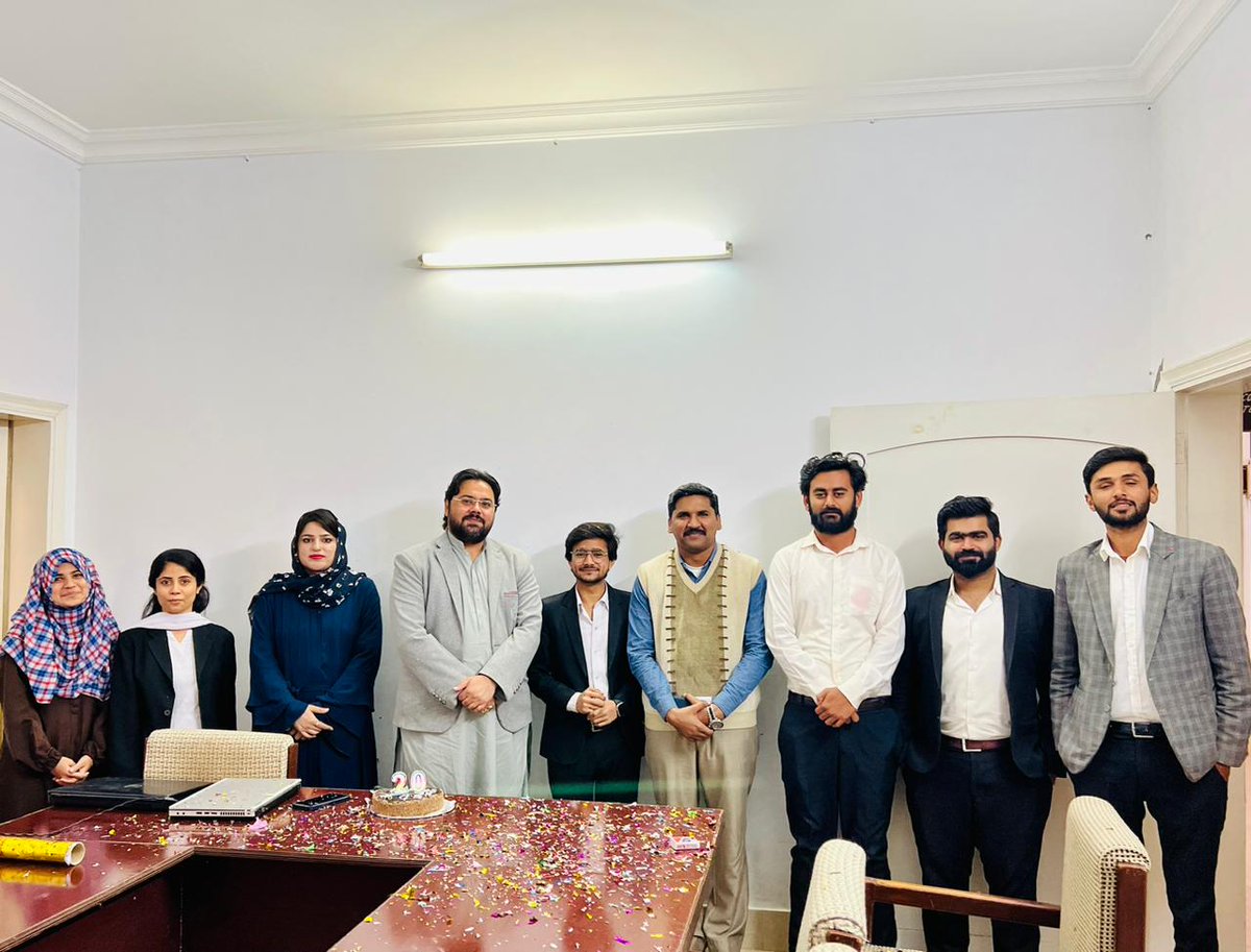 SmilMooting's tweet photo. SMIL Mooting Society wishes it's Deputy General Secretary Mr. Sanaullah Bhutto a happy birthday. His birthday was celebrated in generous presence of Director, faculty members,  President and members of SMIL Mooting Society.

May his this year be full of happiness and success. https://t.co/XCX1NEhC8B